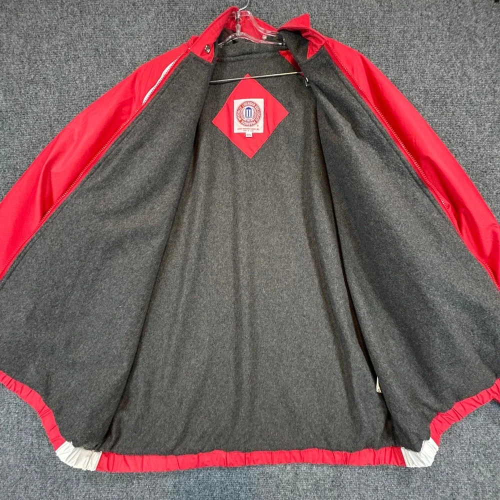 Wisconsin Badgers Windbreaker Jacket Mens‎ XXL Red White Full Zip NCAA College